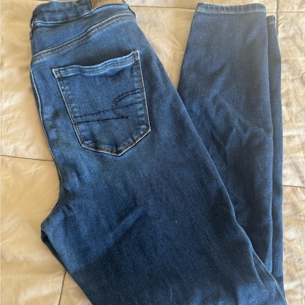American Eagle Outfitters Dark Blue Skinny Jeans